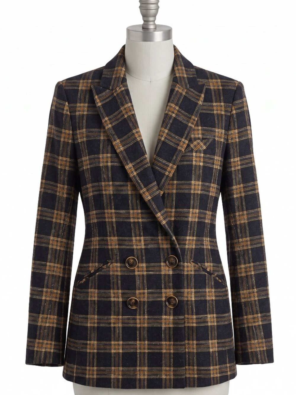 Veronica Beard "Miller" Plaid Dickey Jacket